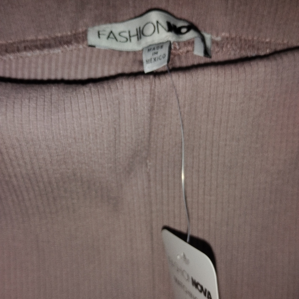 Fashion Nova Ribbed pants Mauve